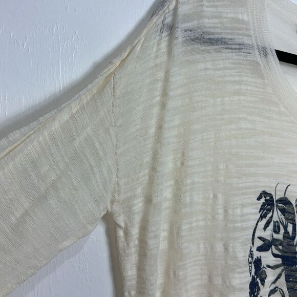 Madewell Lobster Graphic Crewneck Pullover Sweater Top In Ecru Size L - Picture 2 of 8